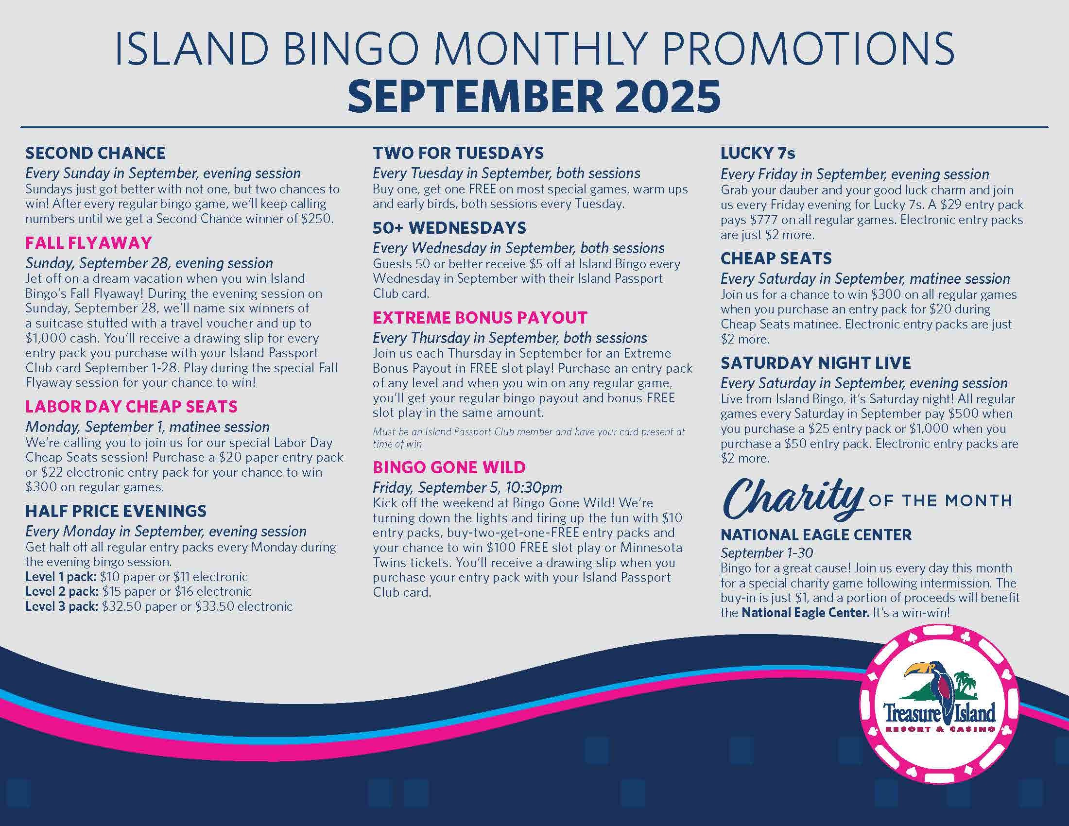 September Bingo Promotion Calendar 2025